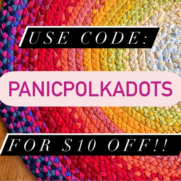 Braided Trivet Potholder- Maroon Red Pink - Picture 7 of 10